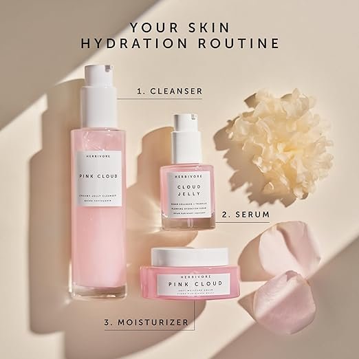 a bottle of skin care products with a tremella on the side