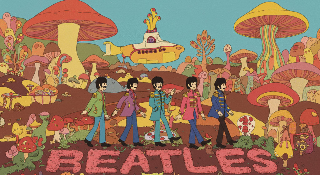 Las Bandas y Canciones de los 60 y 70 que se Inspiraron en los Hongos